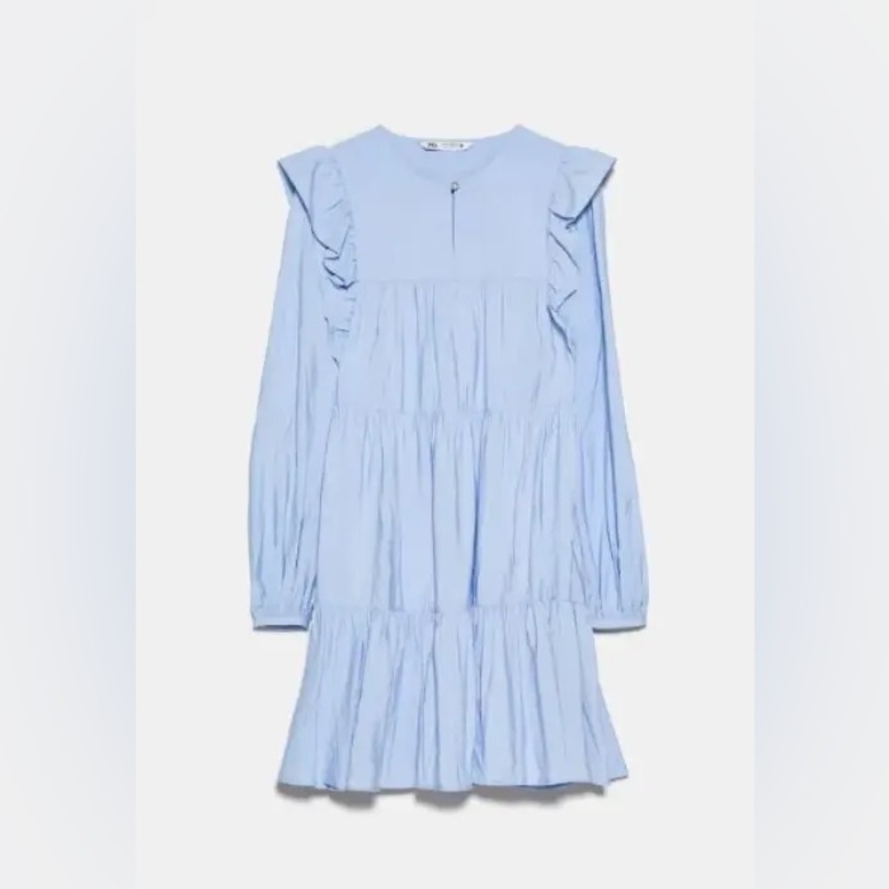 Zara Ruffled Babydoll Tiered Dress